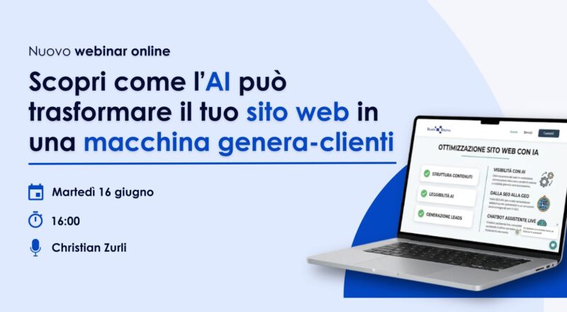 Webinar: Scopri come l’AI può trasformare il tuo sito web in una macchina genera-clienti